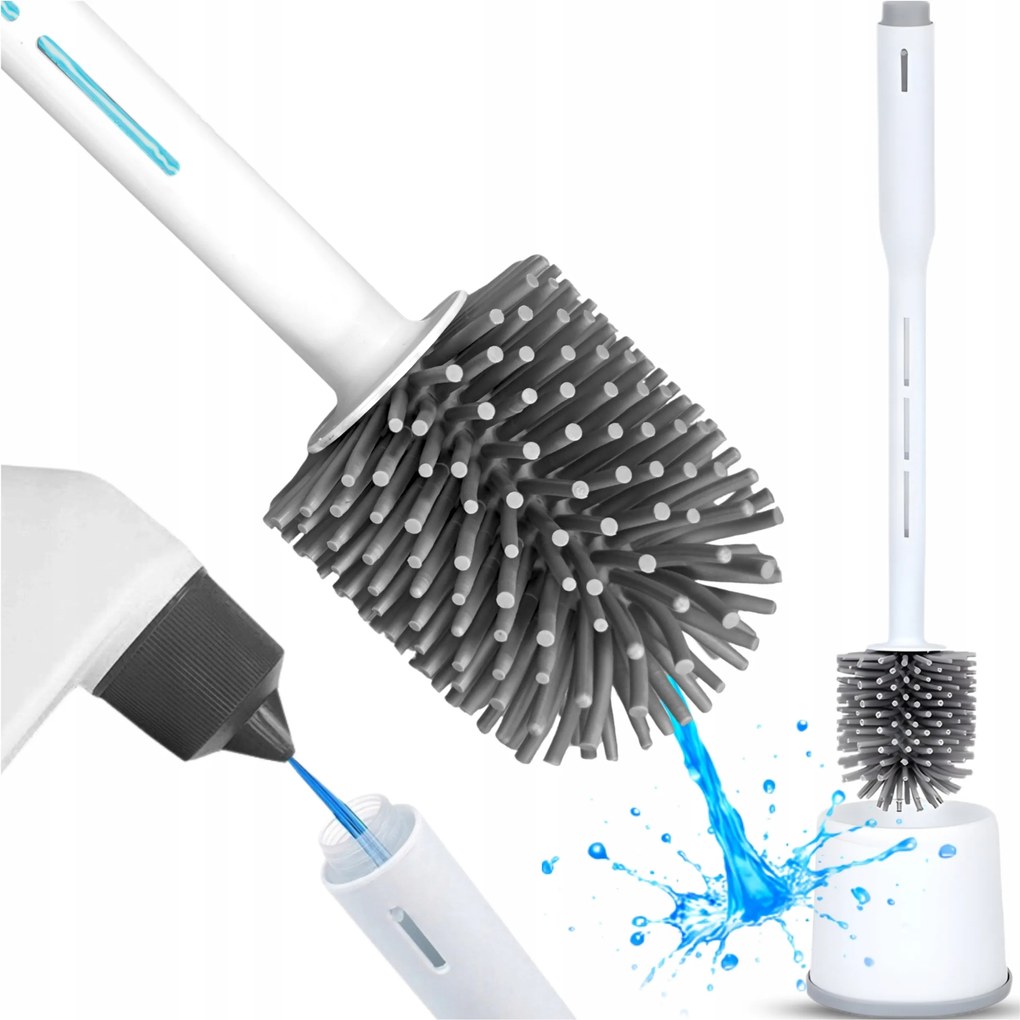 Wc-kefe Szilikon Fehér, Mosószer Adagolóval