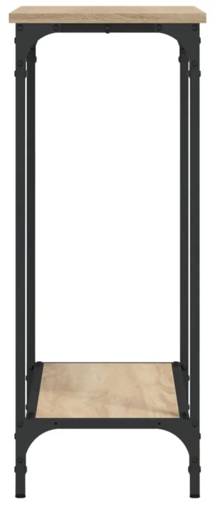 sonoma tölgyfa konzolasztal 75 x 30,5 x 75 cm rétegelt fából