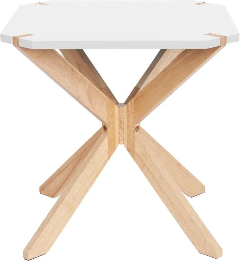 Mister fehér tárolóasztal, 45 x 45 cm - Leitmotiv