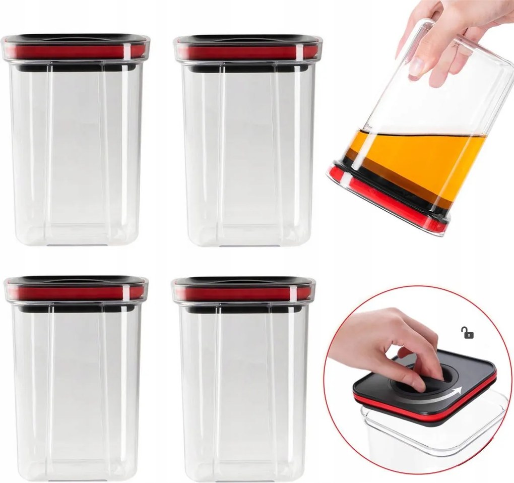 Ételtároló doboz szett , légmentesen záródó ételtároló dobozok