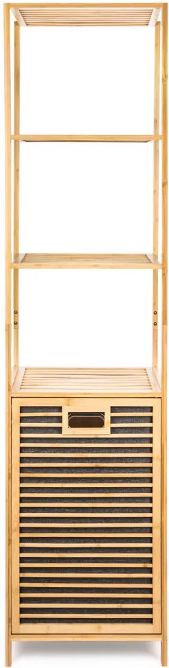 G21 szennyeskosár 30 l polcokkal, bambusz