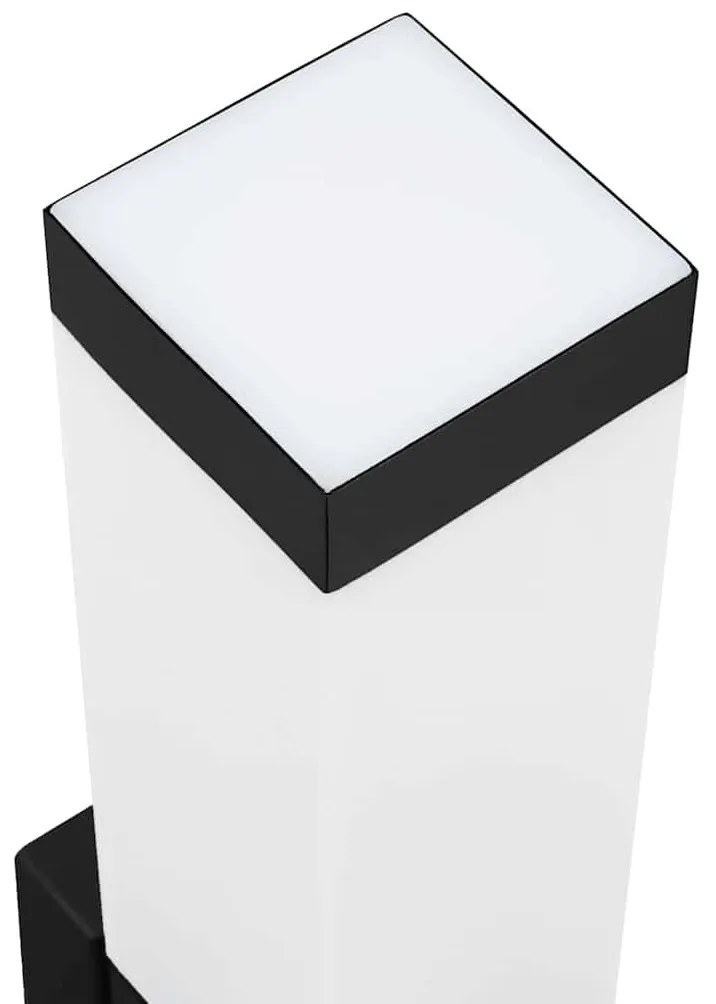 Kültéri Fali Lámpák 2 pcs Fekete 10.5 x 6 x 35 cm