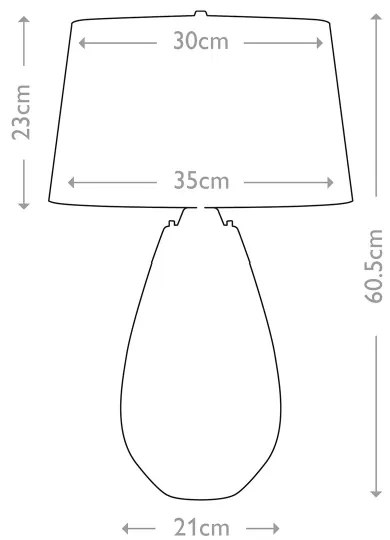 Elstead LENA-TL-S-BLUE-OWSS- LED Asztali lámpa 1xE27/60W/230V+1xGU10/7W kék/fehér