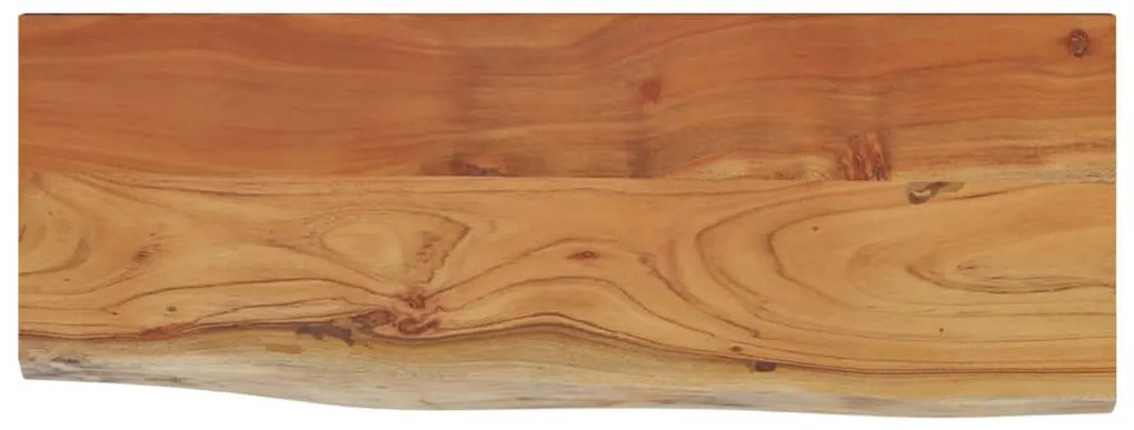 tömör akácfa téglalap alakú fali polc 80 x 30 x 2,5 cm