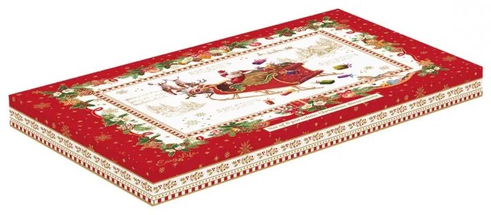 Karácsonyi porcelán díszek, 6 db-os szett, 7 cm, díszdobozban - Christmas Memories