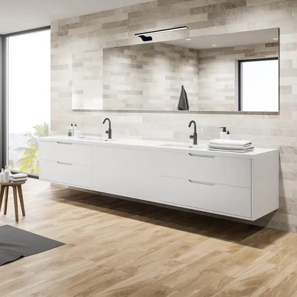 LED fürdőszobai fali lámpatest SHINE LED/11W/230V 45 cm IP44 fekete