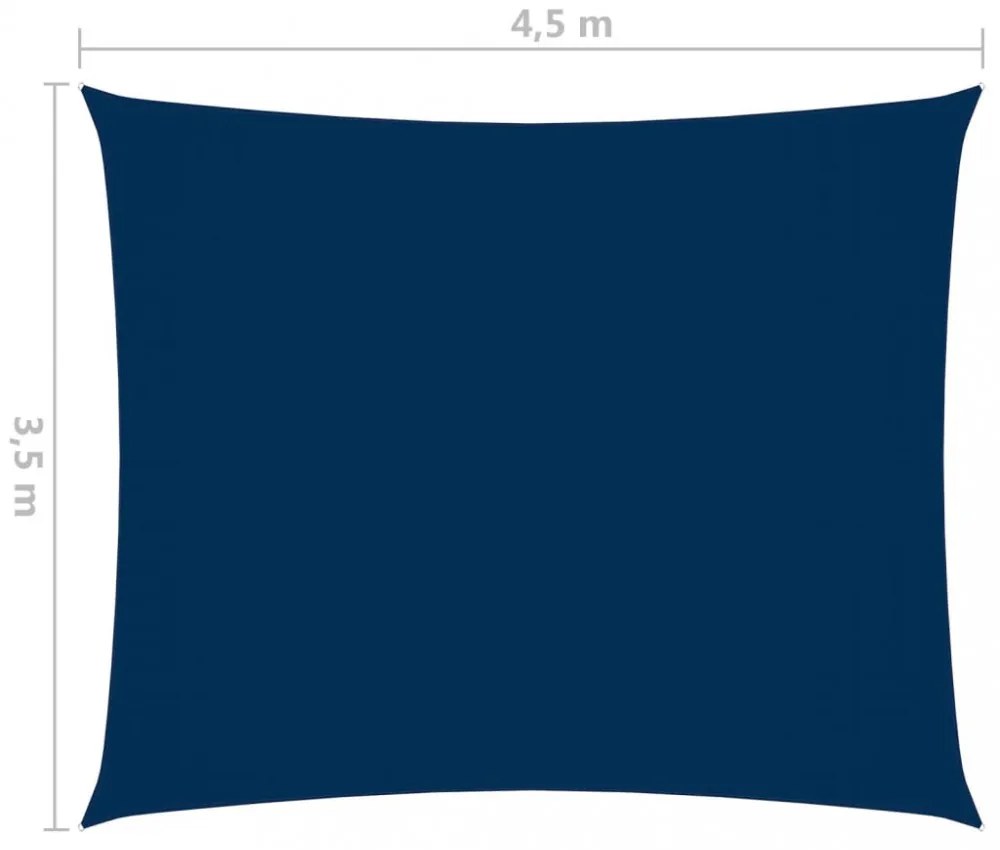 vidaXL kék téglalap alakú oxford-szövet napvitorla 3,5 x 4,5 m