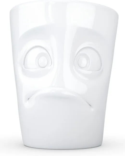 Fehér 'tanácstalan' porcelánbögre - 58products