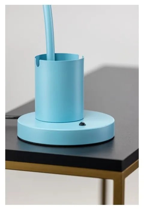 Világoskék asztali lámpa fém búrával (magasság 50 cm) Mouse – GTV