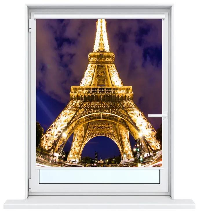 Nyomatos roletta Gyönyörű éjjeli Eiffel-torony