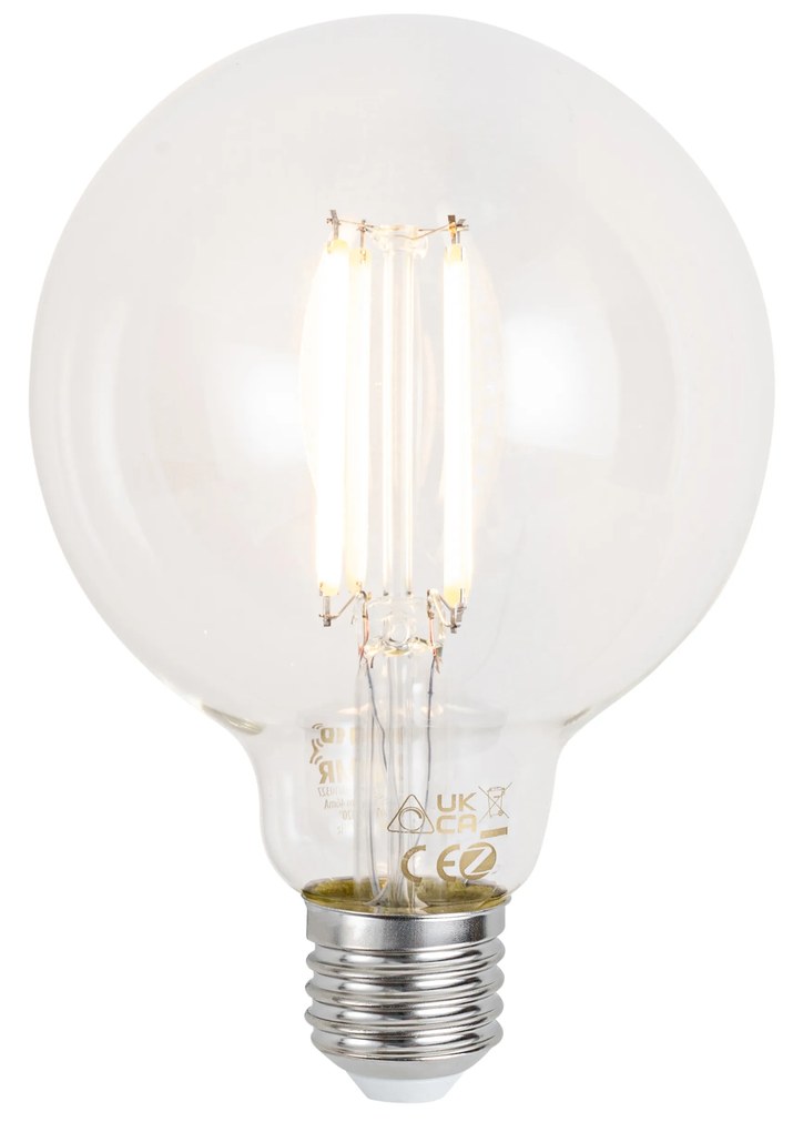 Okos E27 Dimmelhető LED Izzó G95 Átlátszó 7W 806 lm 2700-6500K Zigbee