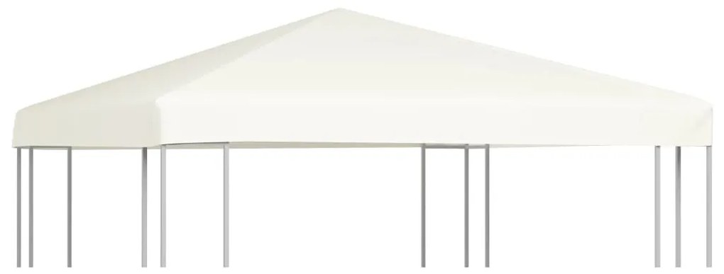 krémfehér pavilon tetőponyva 310 g/m², 3 x 3 m