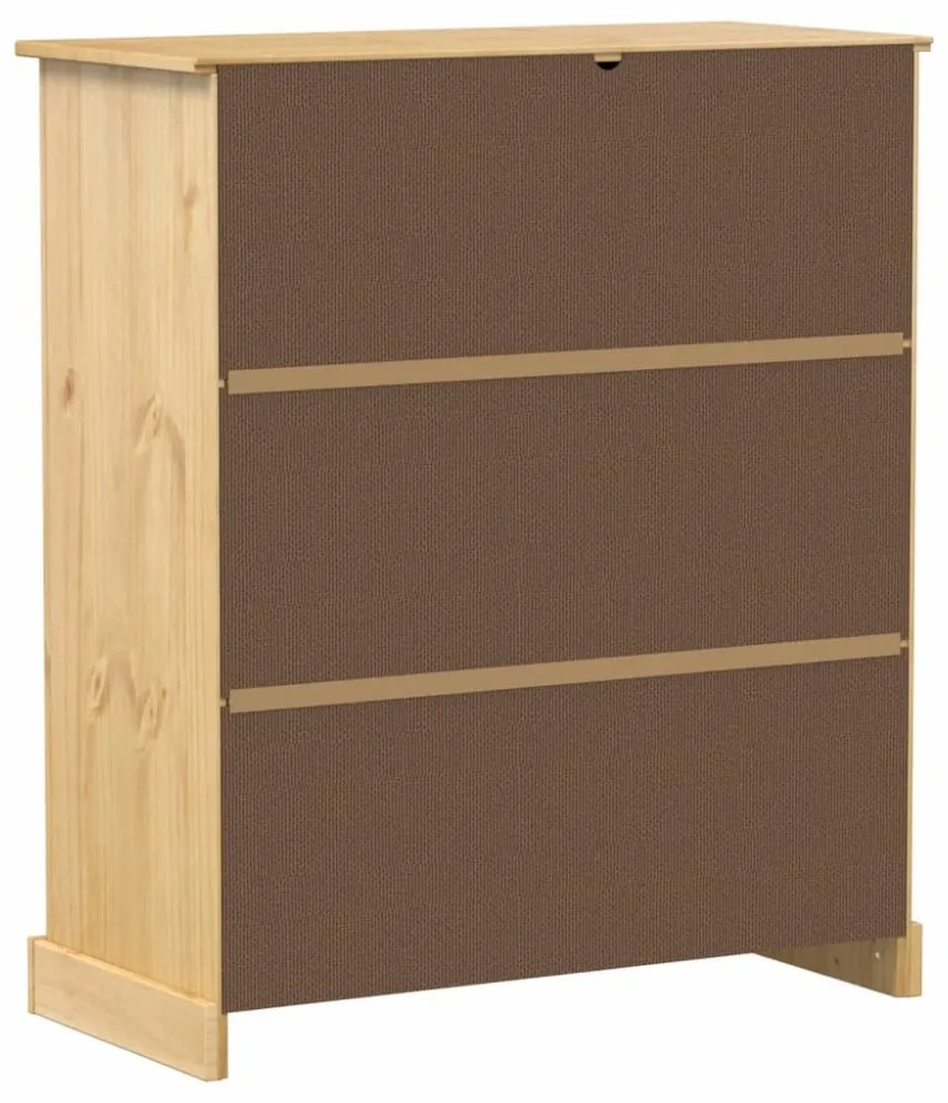 Corona tömör fenyőfa bortároló szekrény 97 x 45 x 114 cm