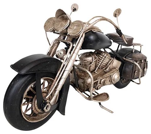 Motor modell - Vintage dekoráció - Fekete - 27 cm