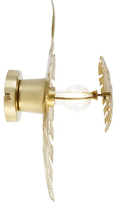 Design fali lámpa antik arany - Carballo