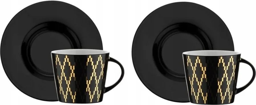 Csésze Alátéttel, 2 Db-os Kávéscsésze Szett, Csészék 200 ML 15 CM