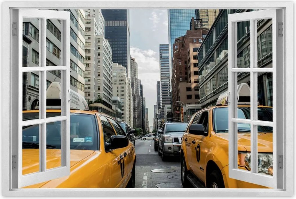 Poszterek 60x40 Sárga taxi Taxi