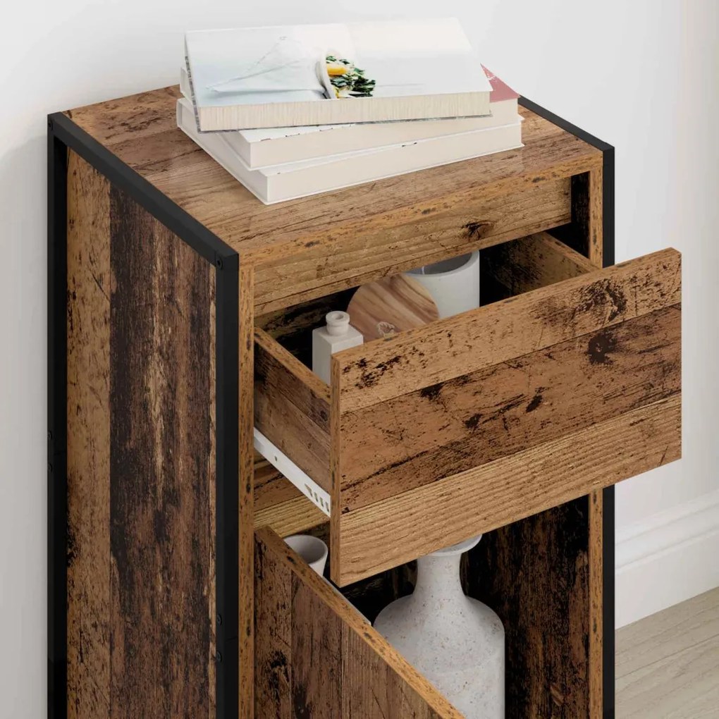 Széf fiókkal Öreg fa 81 x 36 x 150.5 cm Faanyag