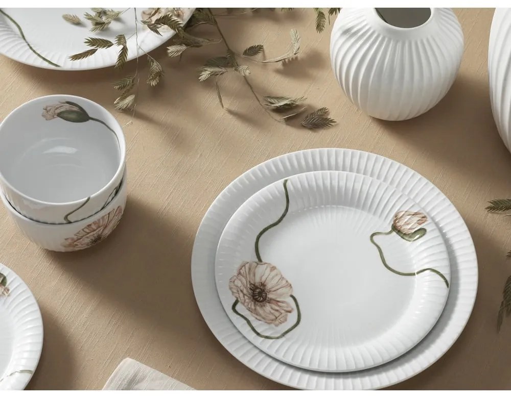 Hammershøi Poppy fehér porcelántálka, ø 12 cm - Kähler Design