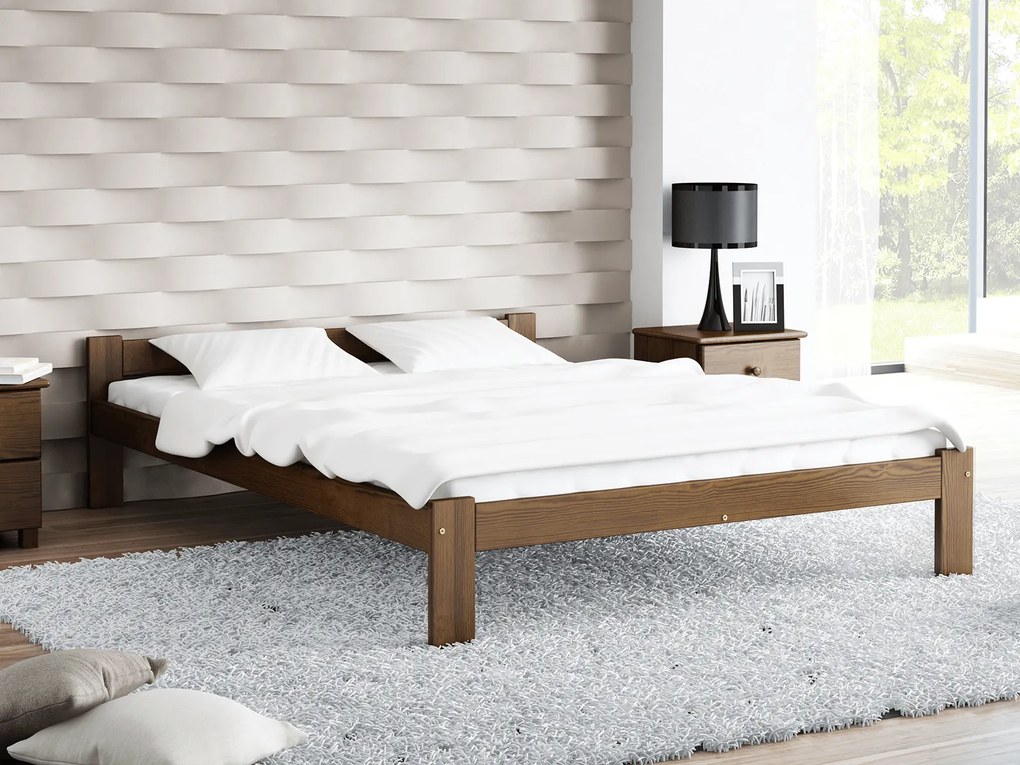 Fa ágy 140x200 Isao VitBed dió