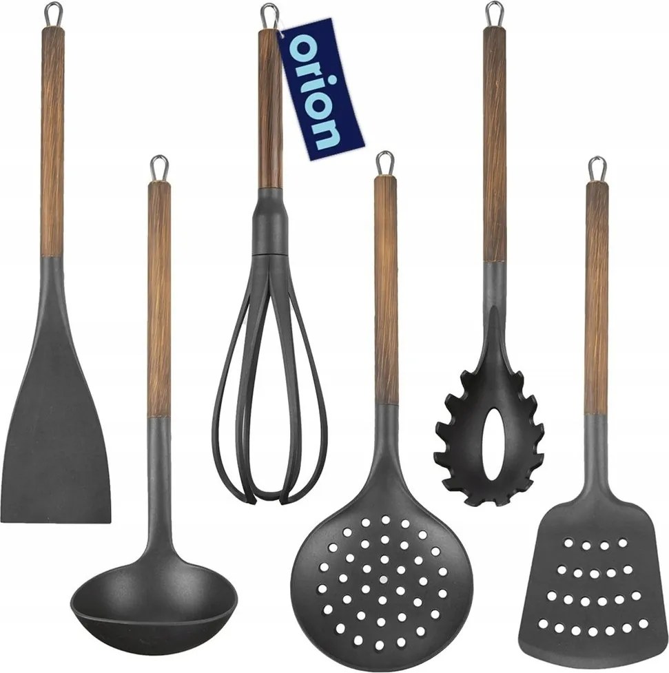 6x Konyhai Eszközök merőkanál konyhai lapát hableszedő kanál habverő tésztakanál