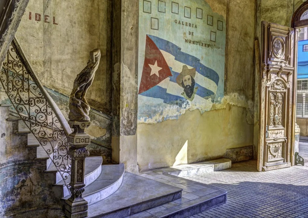 Poszter 59,4x42cm Hagyományos lakóépület Kubában, Assaf Frank