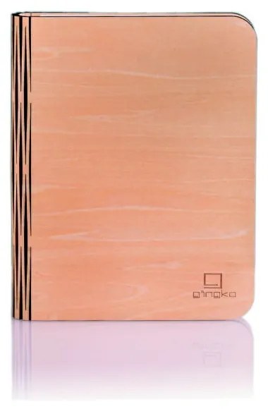 Natúr színű LED asztali lámpa textil búrával (magasság 2,5 cm) Booklight – Gingko