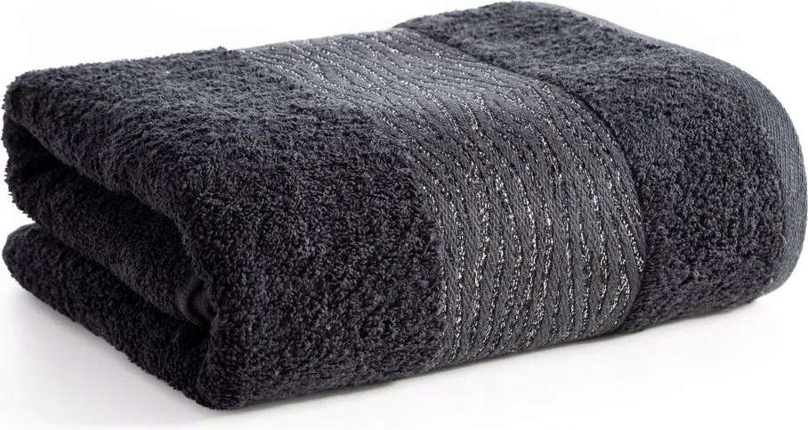 Fürdőlepedő 70X140 fekete, fényes bordó Eurofirany