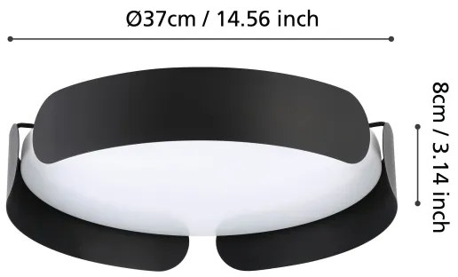 Eglo 99621 - LED Mennyezeti lámpa VALCASOTTO LED/21,6W/230V