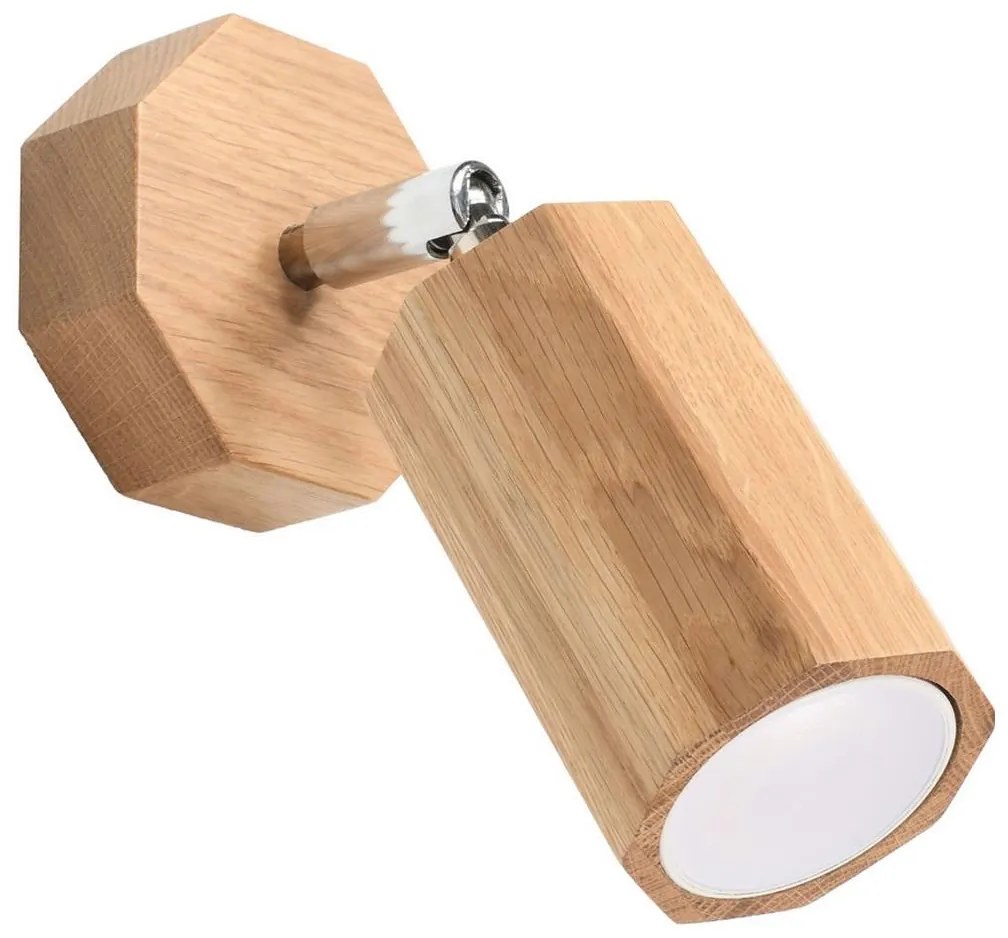 Sollux SL.1028 - Fali spotlámpa ZEKE 1xGU10/40W/230V tölgy