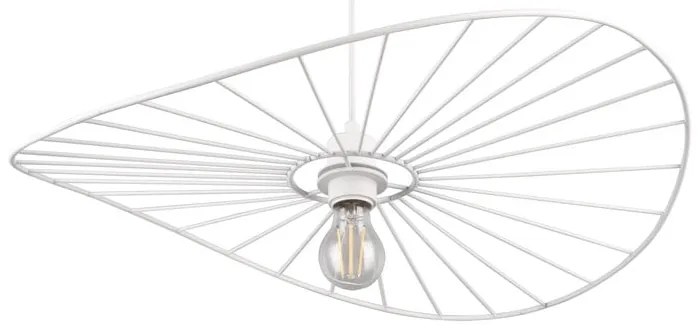 Fehér függőlámpa ø 60 cm Chapeau – Trio