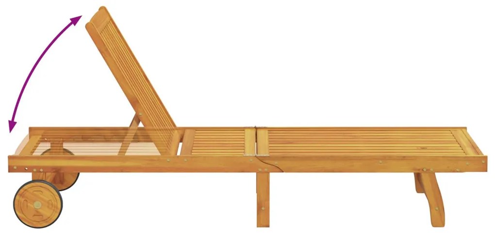 Napozó párnával 3 pcs Barna 40 x 40 x 40cm Tömör akácfa