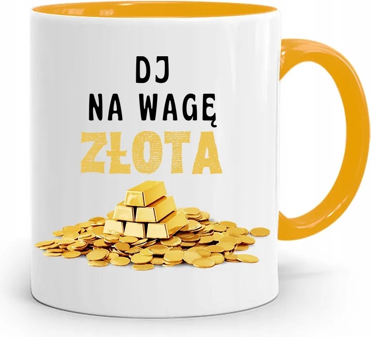 Dja Zene Bögre Sárga Arany Ajándék fényképes nyomtatással