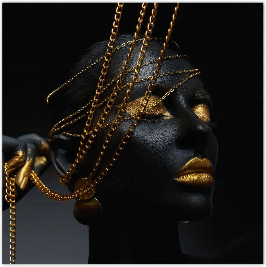 Poszterek 70x70 Arany ékszerek a kézben