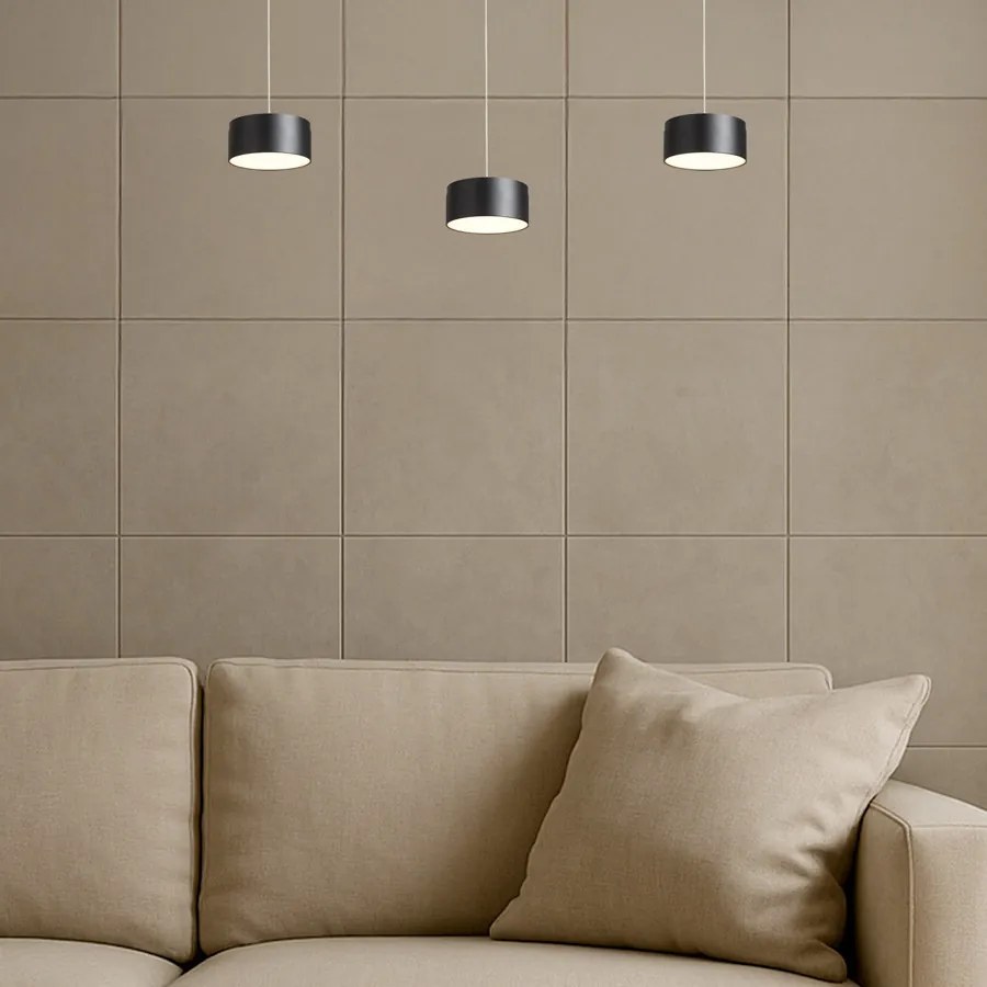 RENDL SFERA DIMM závěsná černá 230V LED 15+9W 3000K