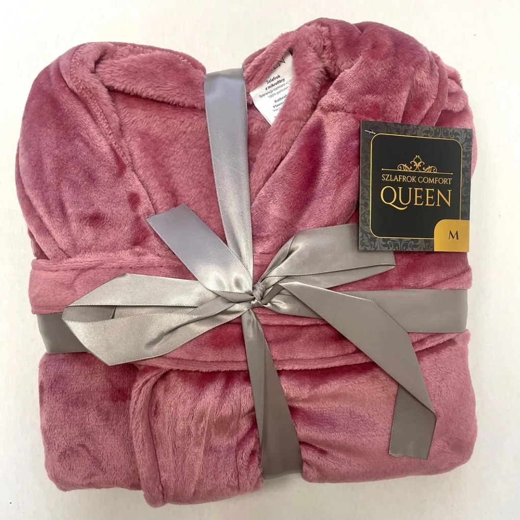 Queen mikroszálas fürdőköpeny rózsaszín TiaHome - S