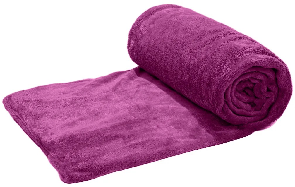 Bíbor mikropolar takaró VIOLET, 200x230 cm