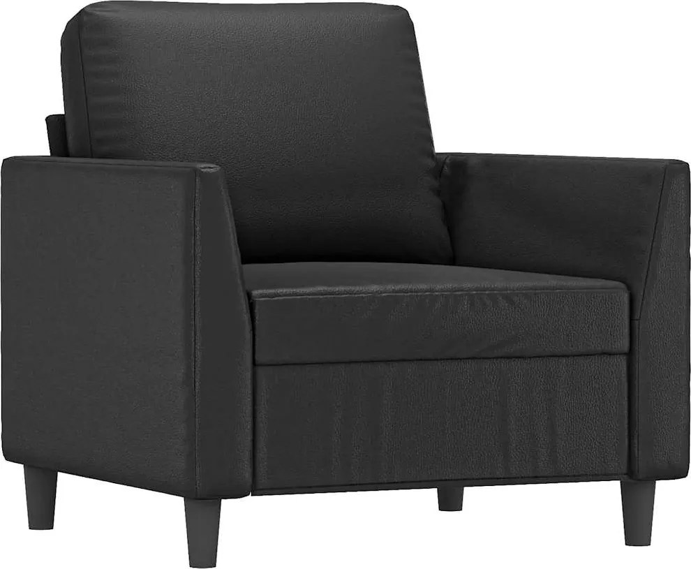 vidaXL fekete műbőr kanapéfotel 60 cm