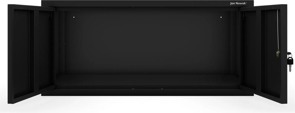 Felső szekrényelem EWA Compact öltözőszekrényhez – 800 x 380 x 400 mm, fekete