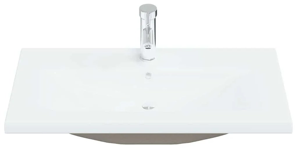 Mosdószekrény tárolóval Musta tammi 80 x 39 x 62 cm Faanyag