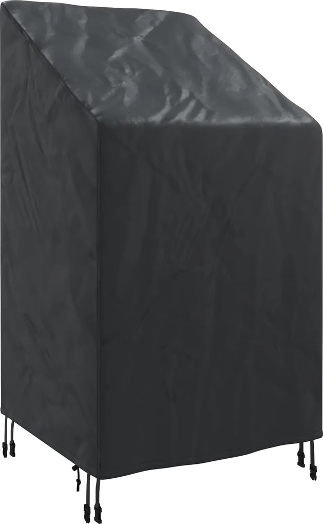 vidaXL Kerti Szék Borító Fekete 70 x 70 x 85 / 125 cm 600D Oxford Szövet