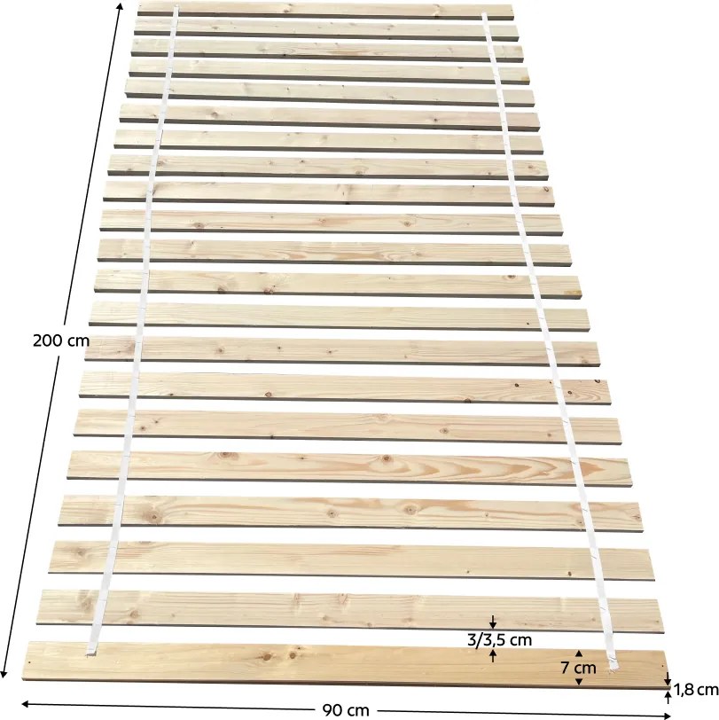 Léces ágyrács, 90x200 cm, PLUMA