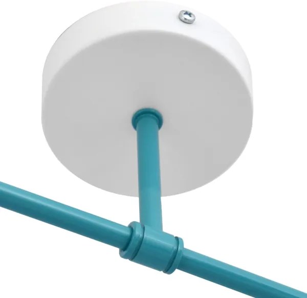 Felületre szerelhető csillár CAMBRIDGE 2xE27/15W/230V kék