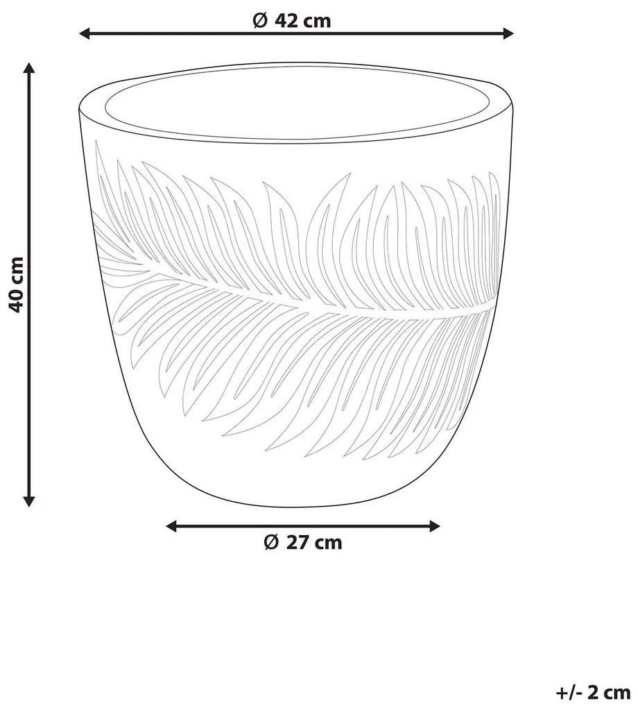 Virágtartó 40 cm Fiero (fehér). 1075111