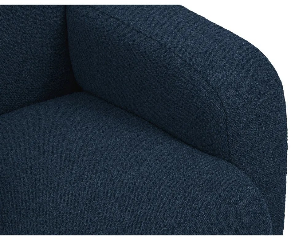 Sötétkék buklé kanapé 235 cm Molino – Micadoni Home