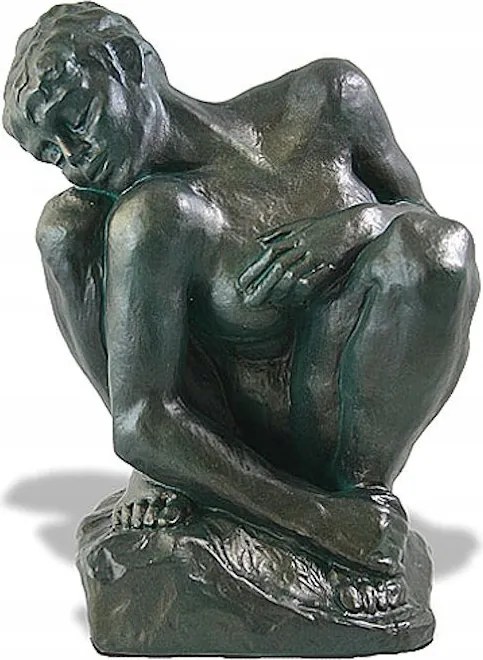 Parastone Figura Guggoló nő August Rodin szobor reprodukció