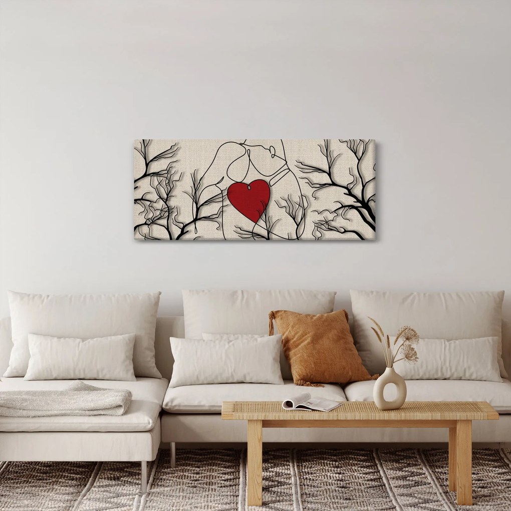 Kép - egy szerelmes pár (120x50 cm)