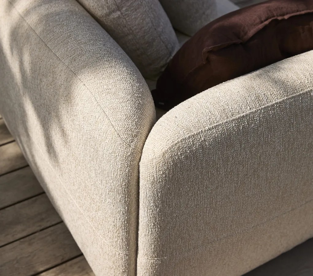 Faro két személyes kerti kanapé ottománnal, balos