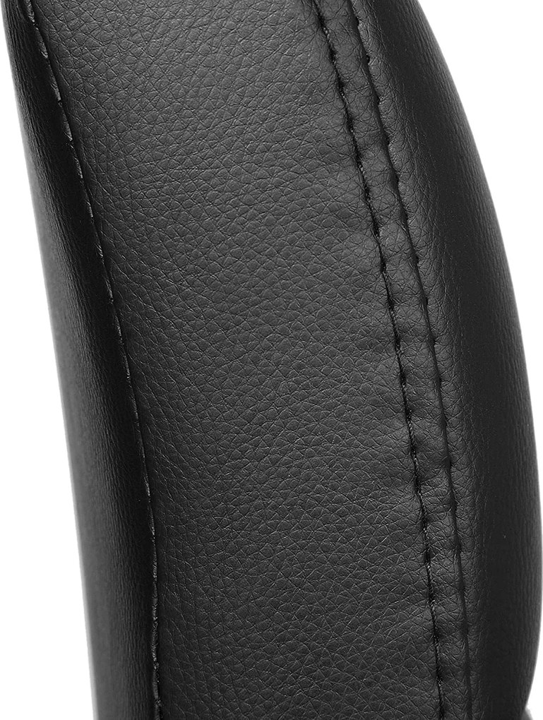 Bárszék szett 2 db-os, állítható magasság, szintetikus bőr, fekete