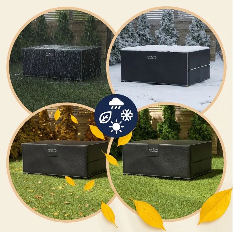 Deuba Védőhuzat ülőgarnitúrára 242x162x100 cm - antracit